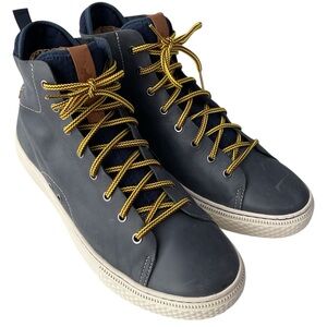 Polo Ralph Lauren Blue Leather DLeaney High-Top Sneakers Men’s Size 14D